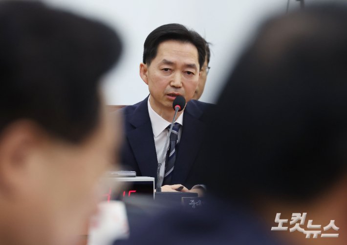 김지용 중대범죄수사청장 후보자, 청문회에서 정치적 정체성 논란