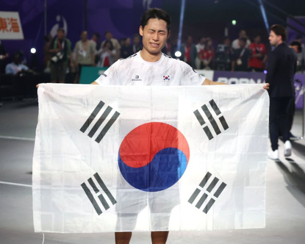 이준석, 아시안게임 테크볼 남자 단식 결승에서 금메달 획득