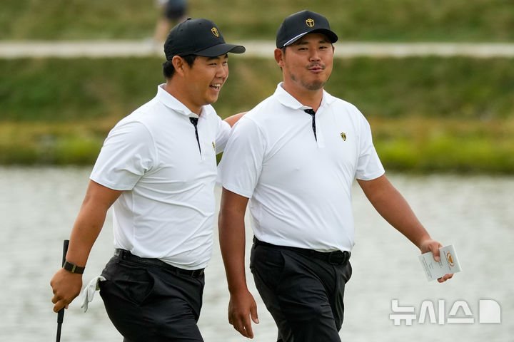 김주형-김시우, 프레지던츠컵 첫날 포볼 경기에서 승리