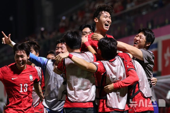 한국 남자 U-23 축구팀, 아시안게임 준결승에서 중국과 대결