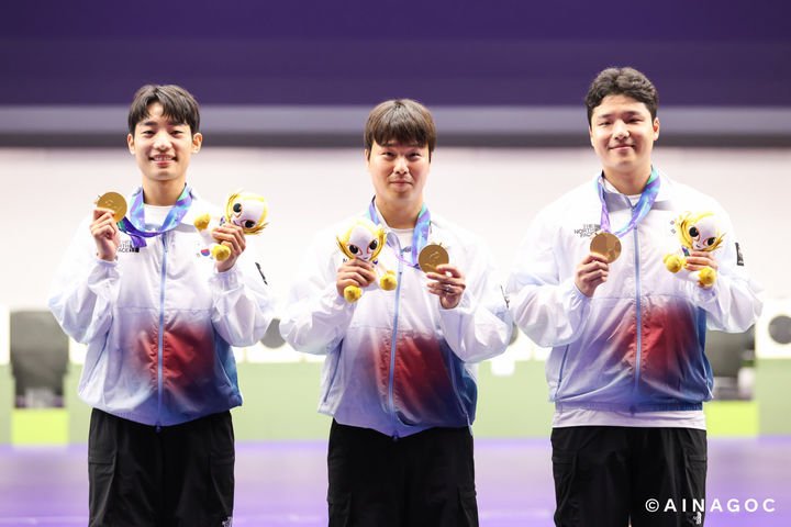 이건혁, 아시안게임 사격에서 2관왕 달성