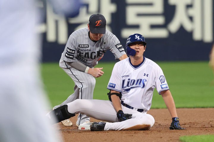 삼성 라이온즈 구자욱, 부상으로 가을야구 출전 불투명