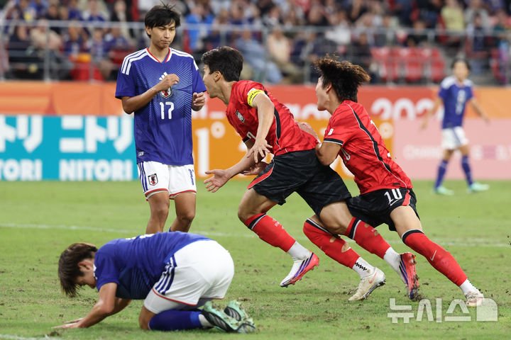 한국 남자 축구, 아시안게임 결승에서 일본에 1-0 승리로 4연패 달성