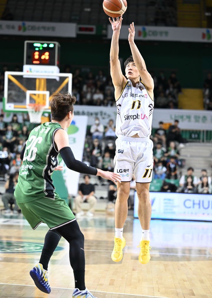프로농구 LG, DB에 96-92로 승리…양홍석 20점 활약