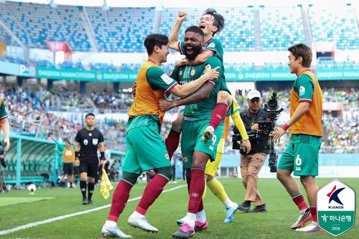 K리그1 대전, 상하이와 무승부…포항은 조호르에 패배