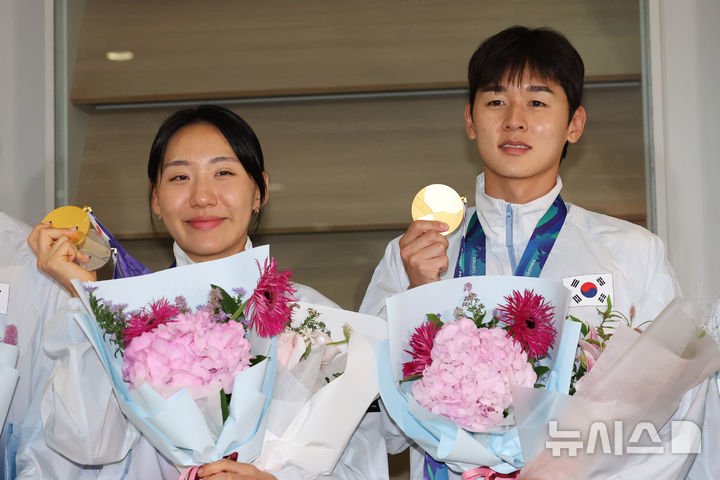 전웅태·성승민, 전국체전 근대5종 남녀 일반부 4종에서 금메달 획득