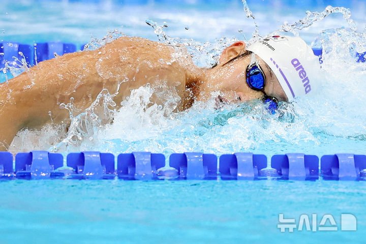 김영범, 전국체전 자유형 100m에서 금메달 획득하며 4관왕 등극