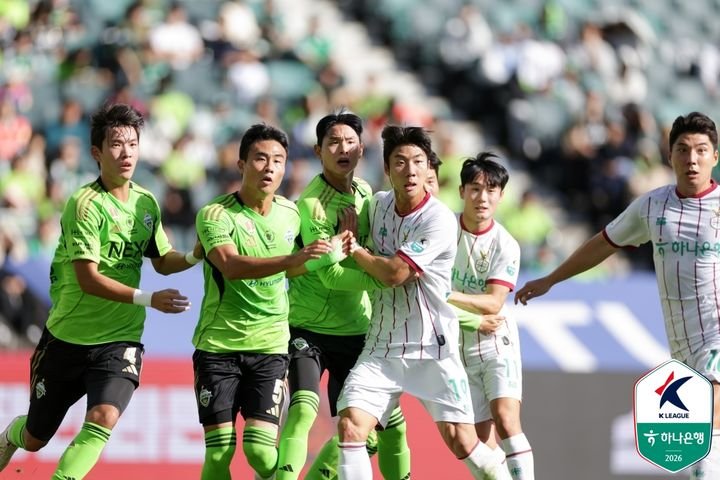 K리그1 전북과 대전, 무승부로 첫 경기 마무리