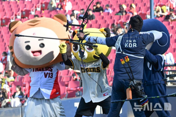 한국 양궁대표팀, 야구장에서 특별 훈련 실시