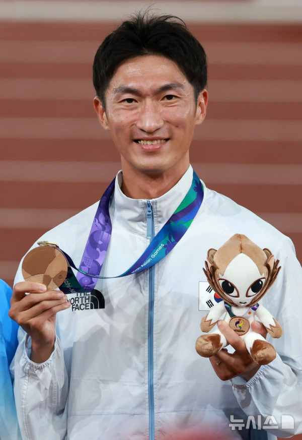 최병광, 아시안게임 하프마라톤 경보 동메달 획득