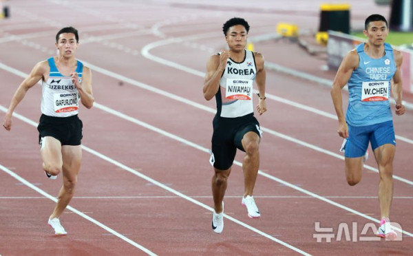 한국 남자 400m 계주, 배턴 터치 실수로 결선 진출 실패