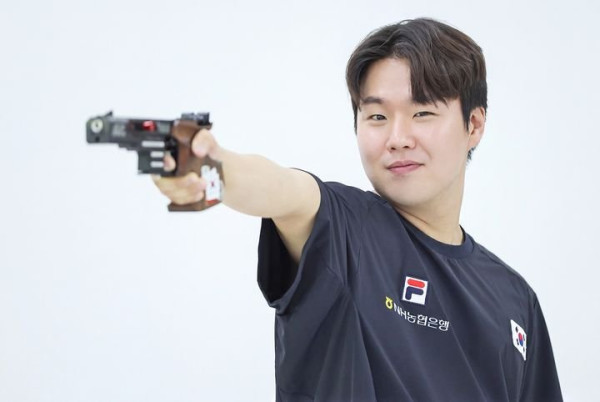 이건혁, 남자 25m 속사권총 개인전 금메달 획득
