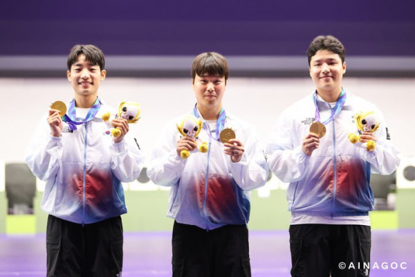 이건혁, 아시안게임 사격에서 2관왕 달성