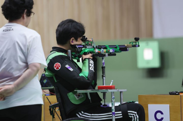 박승우, 장애인아시안게임 사격 혼성 10ｍ 공기소총 복사에서 동메달 획득