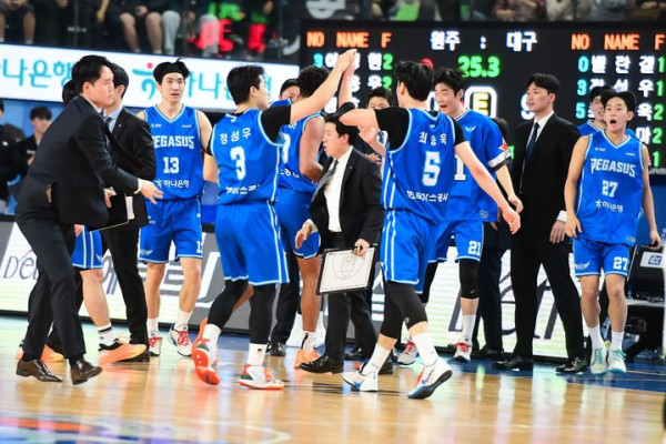 한국가스공사, 연장전 승리로 DB 4연승 저지